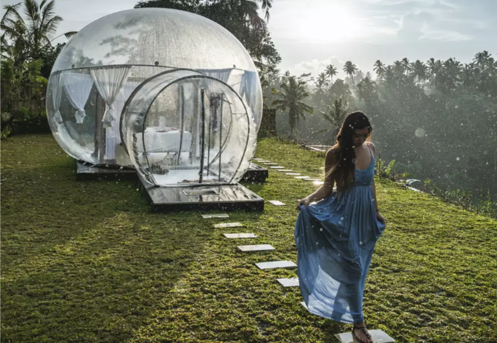 bubble crystal tent